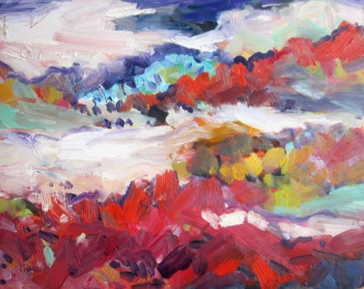 Up the Coast oil 8 x 10