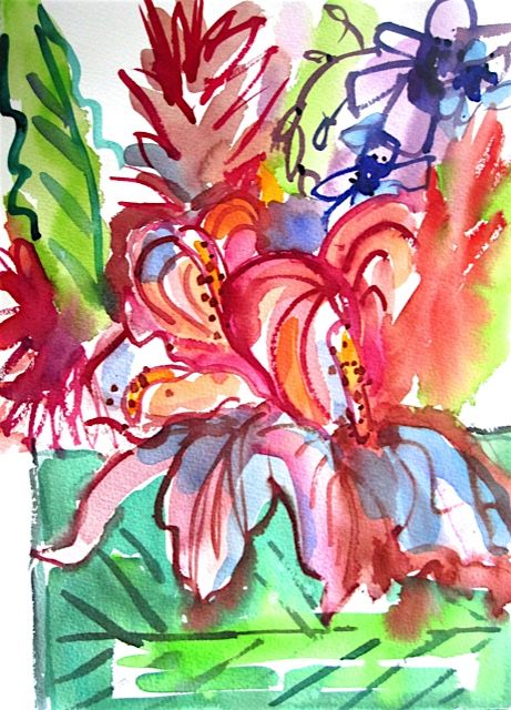 Hawaiian Flowers 14 x 11
